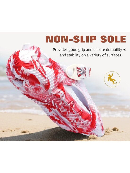 Men\'s Camo White Red Recovery Clogs Orthopedic Mules Thick Sport Sandal Shoes main image 4